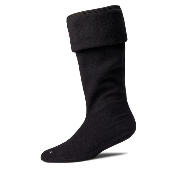Hunter Fleece Tall Boot Socks Black Medium Boot - Picture 1 of 6